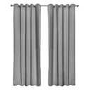 Essential Blackout Collection - Woven Blackout Eyelet Curtains in Grey