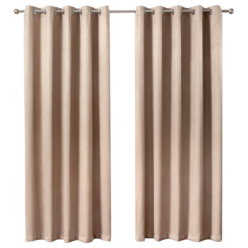 Metro Collection - Thermal Blackout Eyelet Curtains in Taupe
