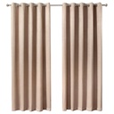 Metro Collection - Thermal Blackout Eyelet Curtains in Taupe