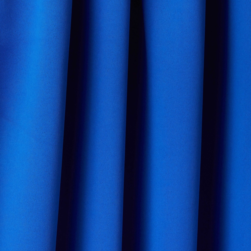 [CALI4654BLU] Essential Blackout Collection - Woven Blackout Pencil Pleat Curtains in Blue (W 46 x Drop 54" (116 x 137cm))
