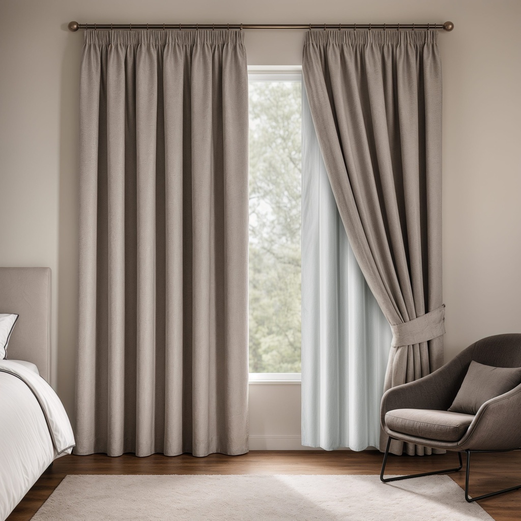 [THM9087WHT] Thermal Fleece Backed Pencil Pleat Curtain Linings in White (W 90 x Drop 87" (228 x 221cm))