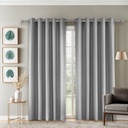Amaranth Collection - Ultra Blackout Eyelet Curtains in Grey