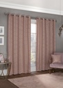 Element Collection - Woven Thermal Blackout Eyelet Curtains in Blush Pink