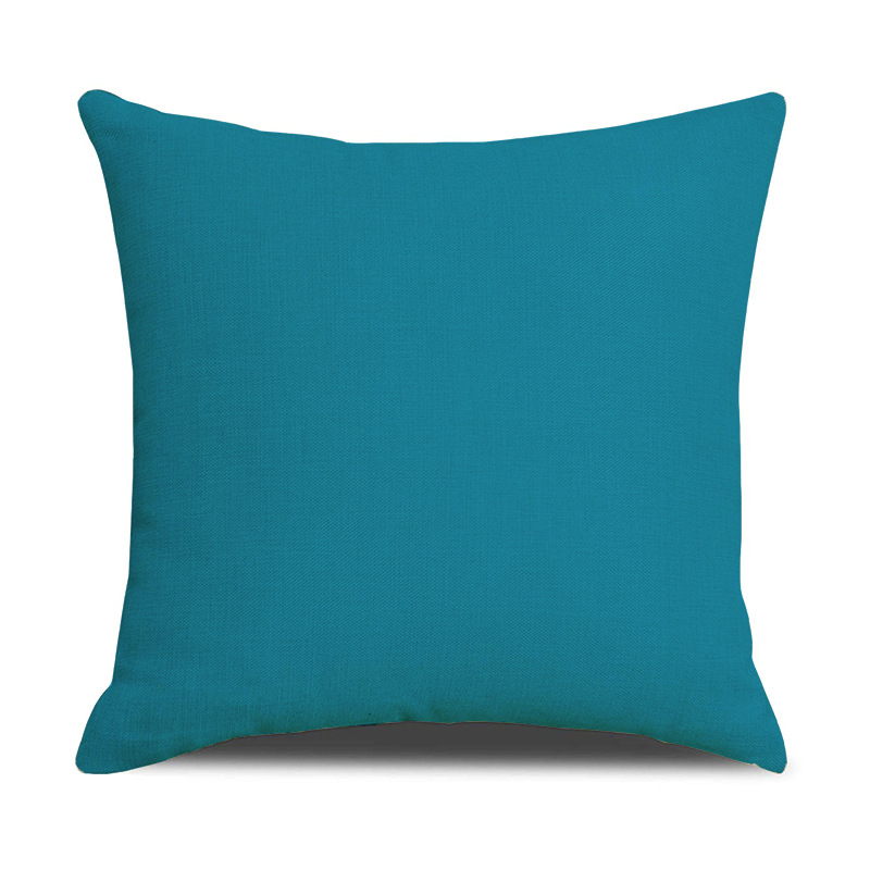 [EVFV66XJRQ5] Nordic Geometric Cushion Cover - 45 × 45 cm (Linen 45x45cm (Single Cover);Colour:Teal (SXYM16-8))