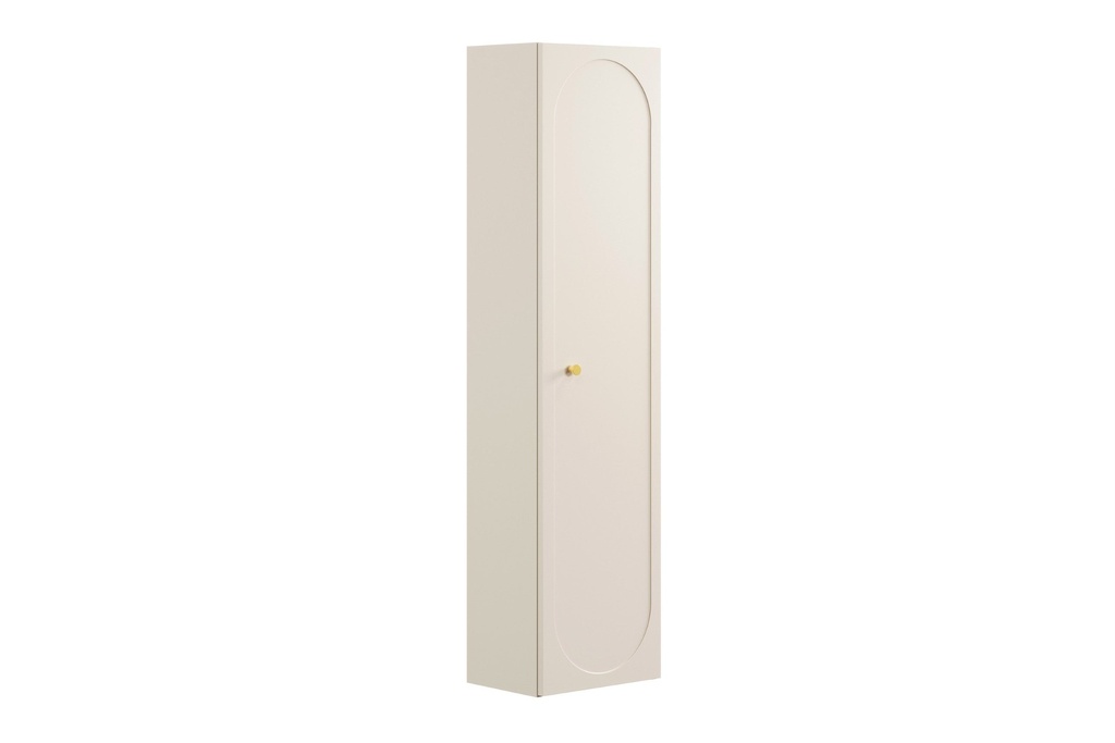 [HFP-PF-54777231671638] Donna Sand Tall Bathroom Cabinet 1 Door – Sand Beige, 35 cm