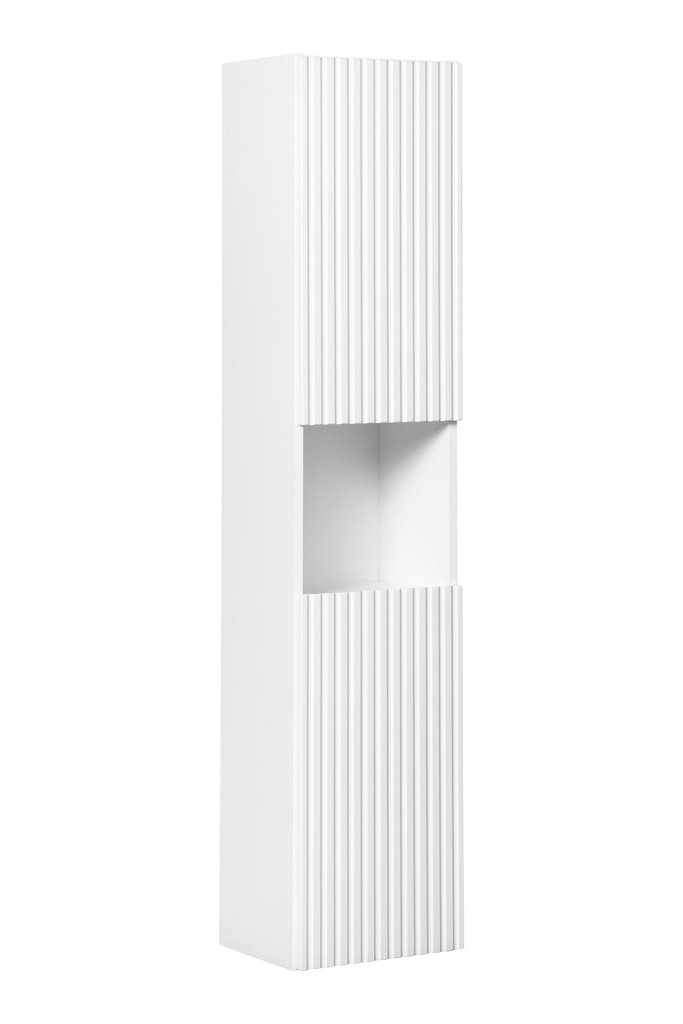 [HFP-PF-54874807894358] Nova White Tall Cabinet 2 Doors – White Matt, 30 cm