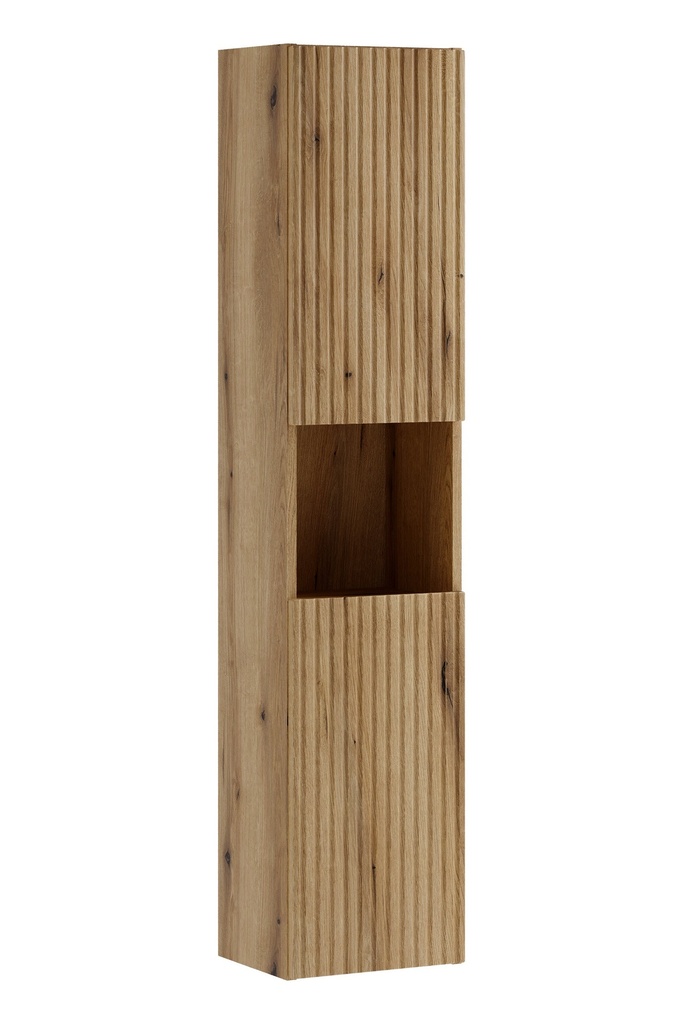 [HFP-PF-54881841742166] Nova Coast Evoke Tall Cabinet 2 Doors – Coast Evoke Oak, 30 cm