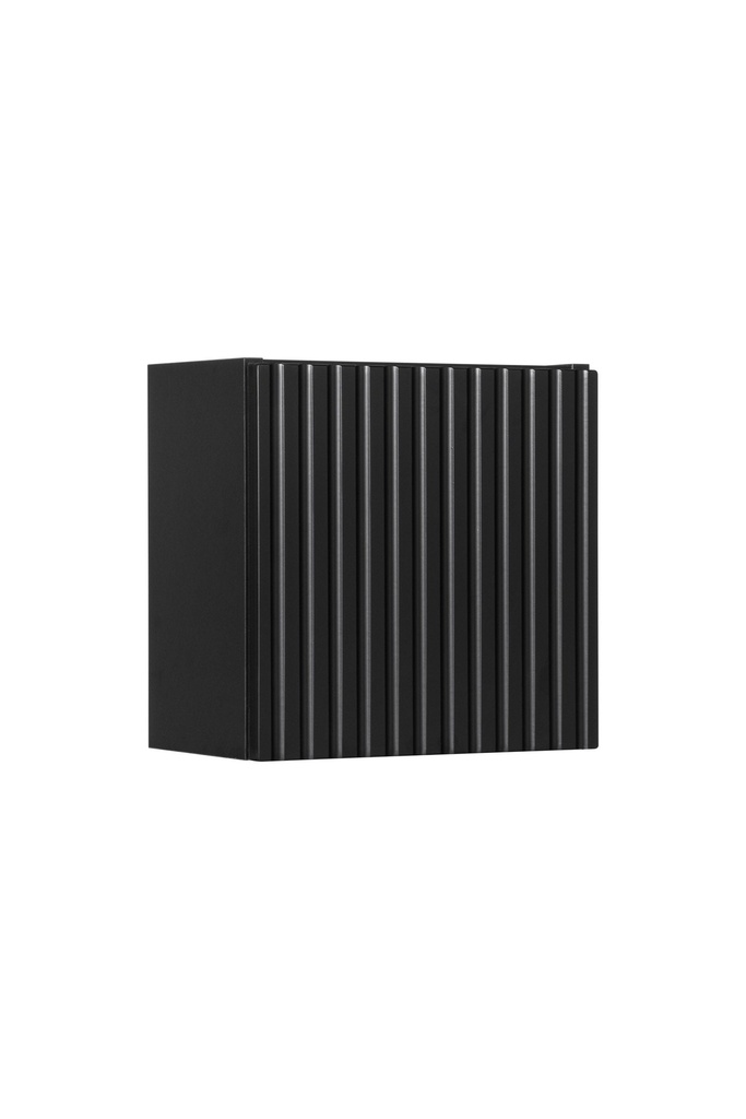 [HFP-PF-54867982680406] Nova Black Qubik Wall Cabinet 1 Door – Black Matt, 30×30 cm