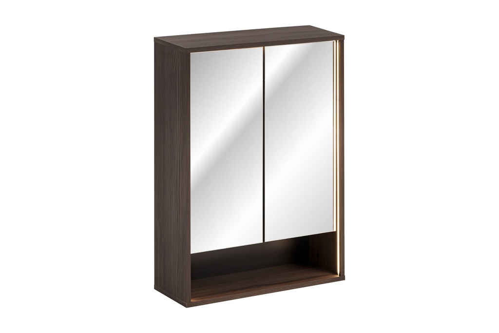 [HFP-PF-54805260796246] Dorothy Ristretto Mirror Cabinet 60 cm 2 Doors – Ristretto Oak