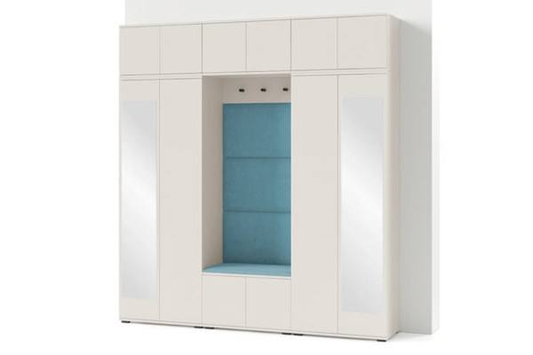[HFP-PF-HW-52362099491158] INSTALLATION SERVICE FOR PK Bianco 2 Hallway Wardrobe Set - Upholstered Panels in Various Colours | With black handles