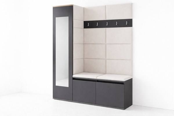 [HFP-PF-HW-50554284507478] INSTALLATION SERVICE FOR PK Emi 14 Hallway Wardrobe Graphite - Upholstered Panels in Various Colours