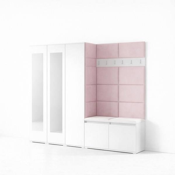 [HFP-PF-HW-50554812629334] INSTALLATION SERVICE FOR PK Emi 15 Hallway Wardrobe White - Upholstered Panels in Various Colours