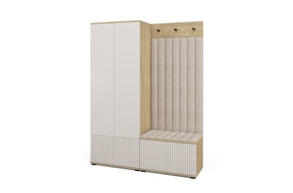 [HFP-PF-HW-55111852818774] INSTALLATION SERVICE FOR Bello Hallway Wardrobe Set 1 – Choose Leg Height, Mirror & Panel Colour | Cashmere & Cremona Oak