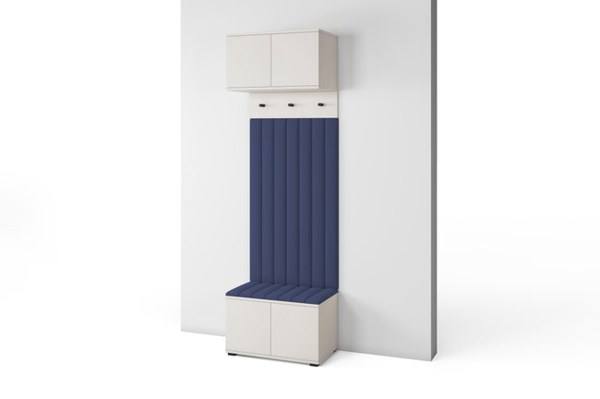 [HFP-PF-HW-52337724522838] INSTALLATION SERVICE FOR PK Bianco 15 Hallway Wardrobe Set - Upholstered Panels in Various Colours | Without handles – push-to-open opening system