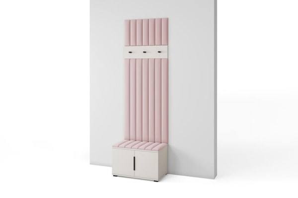 [HFP-PF-HW-52338392760662] INSTALLATION SERVICE FOR PK Bianco 16 Hallway Wardrobe Set - Upholstered Panels in Various Colours | Without handles – push-to-open opening system
