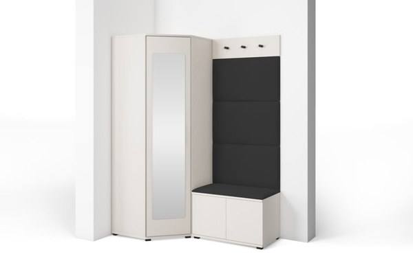[HFP-PF-HW-52338506432854] INSTALLATION SERVICE FOR PK Bianco 17 Hallway Wardrobe Set - Upholstered Panels in Various Colours | With black handles