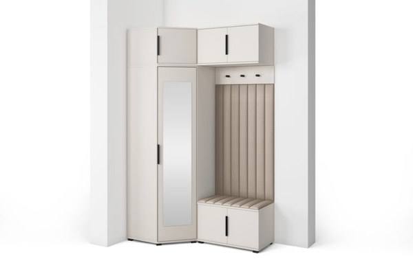 [HFP-PF-HW-52339209011542] INSTALLATION SERVICE FOR PK Bianco 23 Hallway Wardrobe Set - Upholstered Panels in Various Colours | With black handles