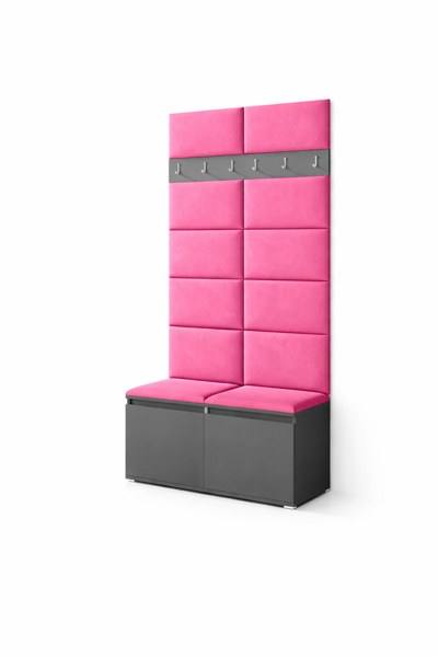 [HFP-PF-HW-51723862868310] INSTALLATION SERVICE FOR PK Emi 1 Hallway Wardrobe Graphite -Upholstered Panels in Various Colours
