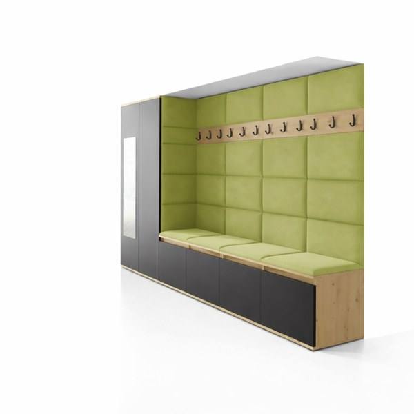 [HFP-PF-HW-50483150586198] INSTALLATION SERVICE FOR PK Emi 9 Hallway Wardrobe Artisan Oak / Black - Upholstered Panels in Various Colours