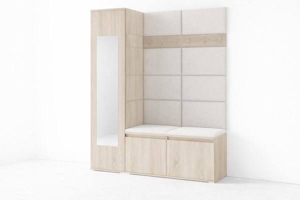 [HFP-PF-HW-50554394706262] INSTALLATION SERVICE FOR PK Emi 14 Hallway Wardrobe Sonoma - Upholstered Panels in Various Colours