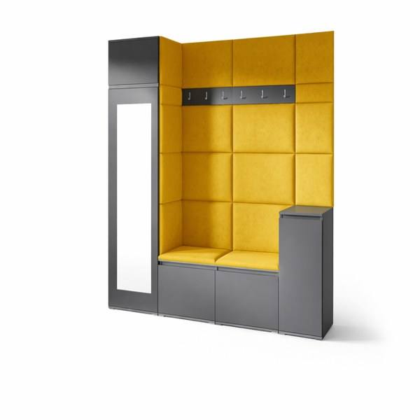 [HFP-PF-HW-52463745892694] INSTALLATION SERVICE FOR PK Emi 29 Hallway Wardrobe Graphite - Upholstered Panels in Various Colours