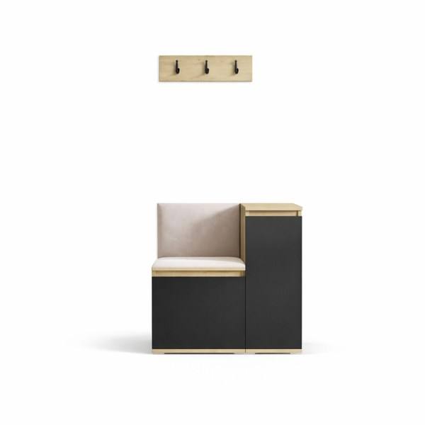 [HFP-PF-HW-52465311613270] INSTALLATION SERVICE FOR PK Emi 30 Hallway Wardrobe Aristan Oak/Black - Upholstered Panels in Various Colours