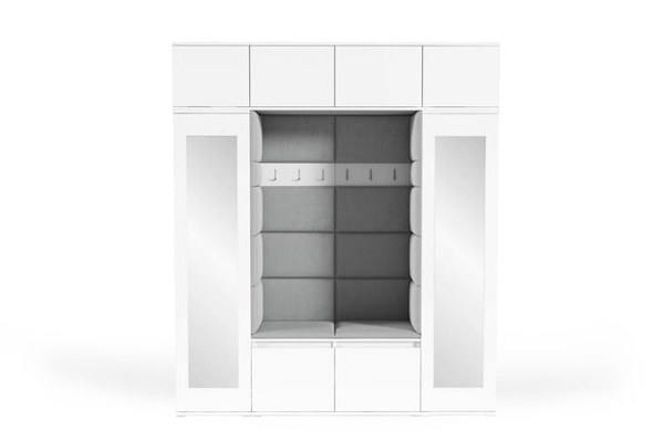 [HFP-PF-HW-52469980102998] INSTALLATION SERVICE FOR PK Emi 32 Hallway Wardrobe White - Upholstered Panels in Various Colours | without mirror