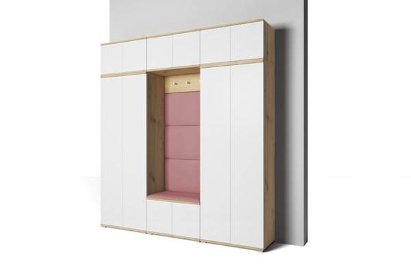 [HFP-PF-HW-52396905693526] INSTALLATION SERVICE FOR PK Sevilla 4 Hallway Wardrobe - Upholstered Panels in Various Colours | without mirror
