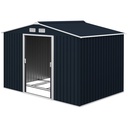 Outsunny 9 x 6ft Garden Shed, Dark Grey