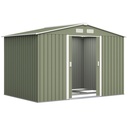 Outsunny 9 x 6ft Garden Shed, Light Green