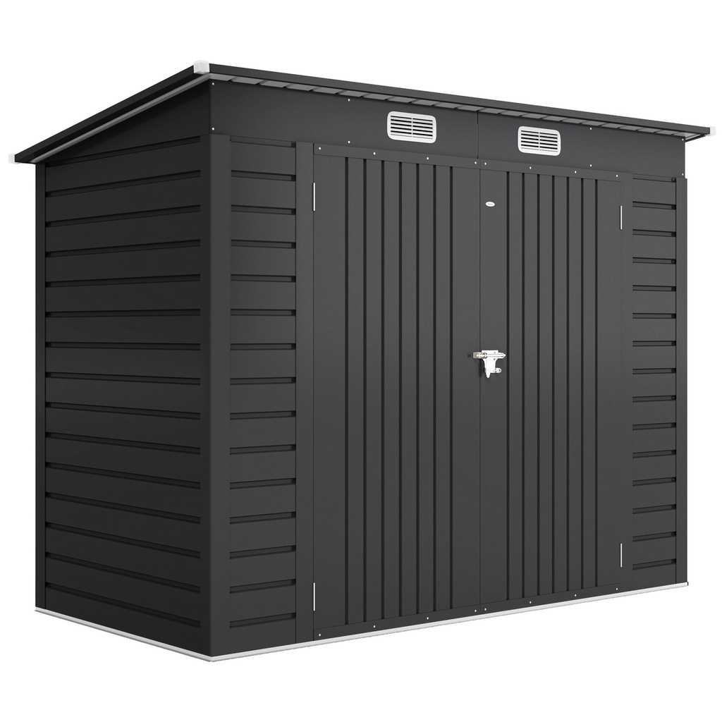 Outsunny 8 x 4ft Garden Shed, Grey