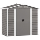 Outsunny 7 x 4ft Garden Shed, Light Grey