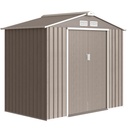 Outsunny 7 x 4ft Garden Shed, Light Brown
