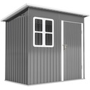 Outsunny 7 x 4ft Garden Shed, Dark Grey