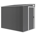 Outsunny 7 x 5ft Garden Shed, Dark Grey