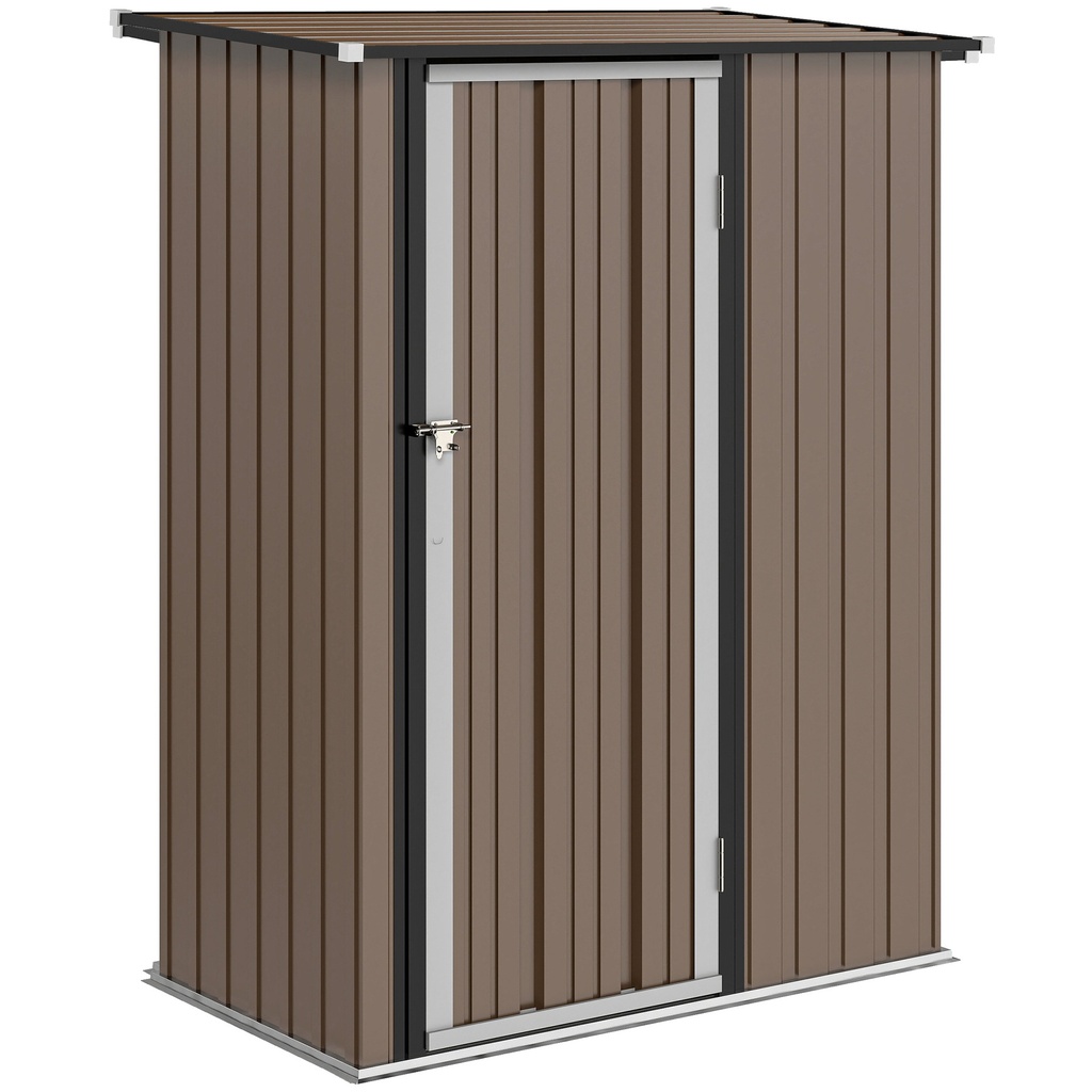 Outsunny 5 x 3ft Garden Shed, Brown (Product Only - No assembly)