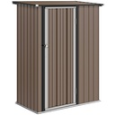 Outsunny 5 x 3ft Garden Shed, Brown