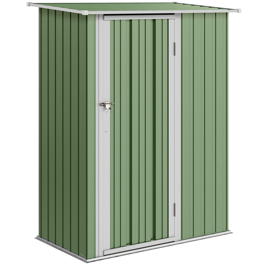 Outsunny 5 x 3ft Garden Shed, Light Green