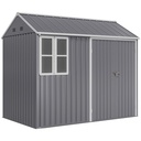 Outsunny 8 x 6ft Garden Shed, Grey