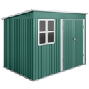 Outsunny 8.5 x 6ft Garden Shed, Green