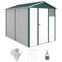 Outsunny 9 x 6ft Garden Shed, Green