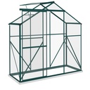 Outsunny 6 x 2.5ft Polycarbonate Greenhouse, Green