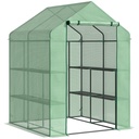 Outsunny 143 x 138cm Walk-in Greenhouse, Green