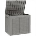 Outsunny 97L Plastic Garden Storage Box, Khaki