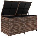 Outsunny 650L Rattan Garden Storage Box, Mixed Brown