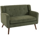 2 Seater Corduroy Sofa 118 x 72 x 80cm