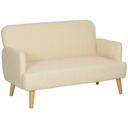 2 Seater Velvet Sofa 130 x 74 x 79cm