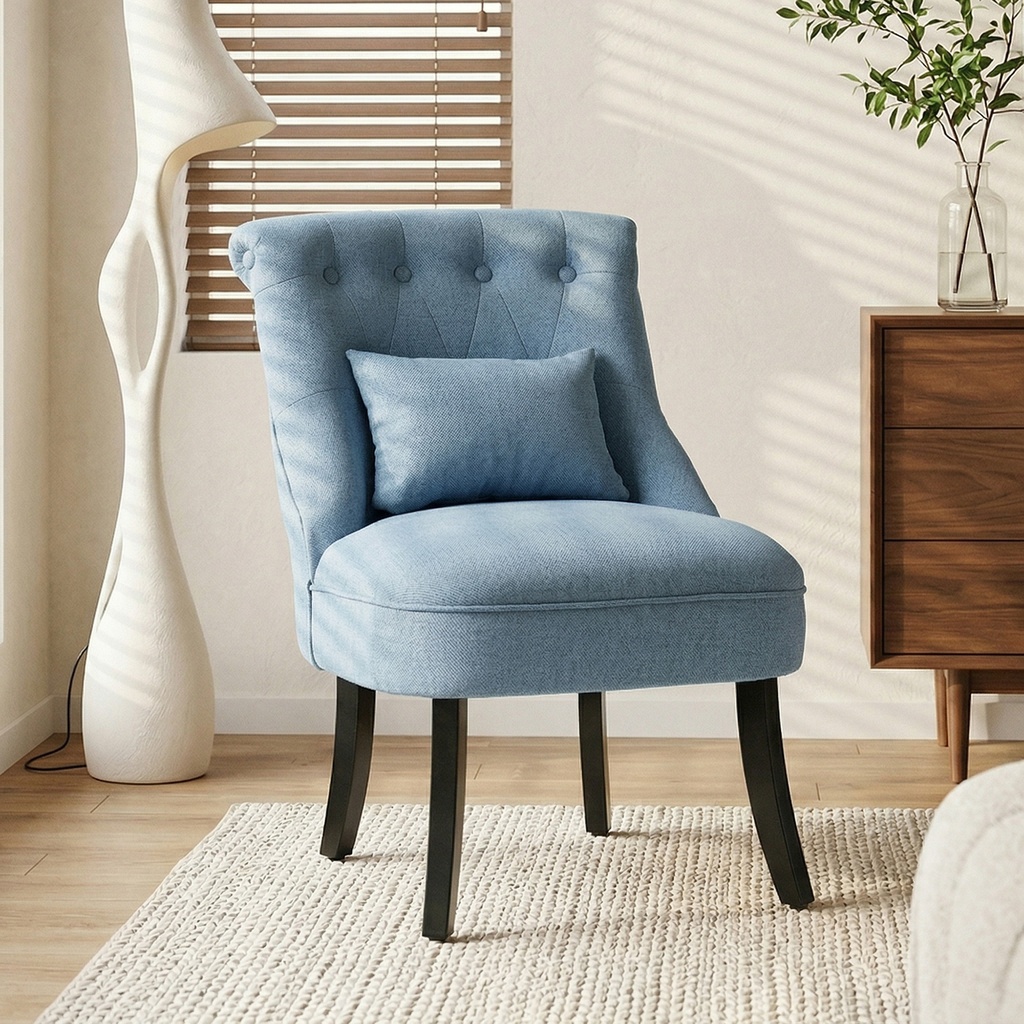 [AOSOM-833-727V71CG] Linen Sofa 52.5 x 69 x 82cm