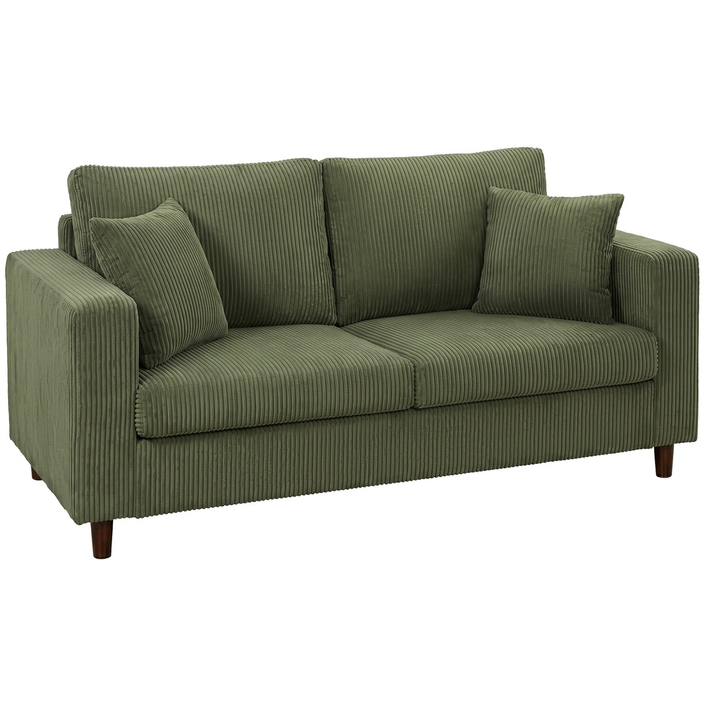 [AOSOM-83B-894V70GN] 2 Seater Corduroy Sofa 170 x 80 x 82cm