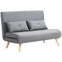 Linen Sofa Bed 120 x 75 x 87cm